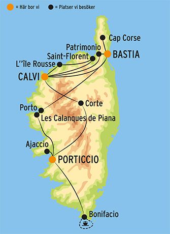 Rundresa på ön Korsika i Frankrike | Resa med Kulturresor Europa®